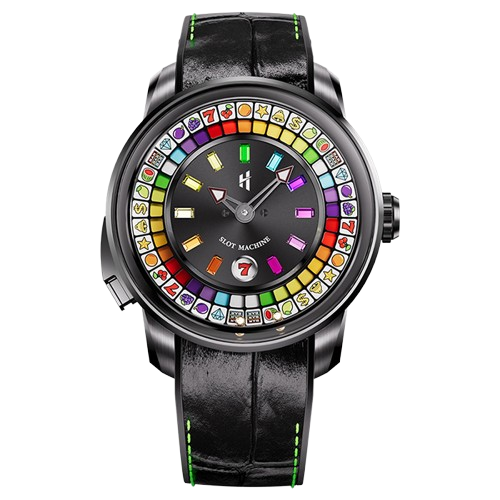 Casino Series Black Slots Machine Limited Edition Automatic Watch