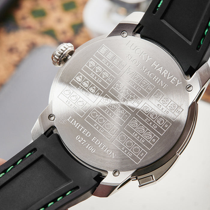 Casino Series Silver Slots Machine Limited Edition Automatic Watch