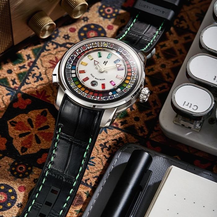 Casino Series Silver Slots Machine Limited Edition Automatic Watch