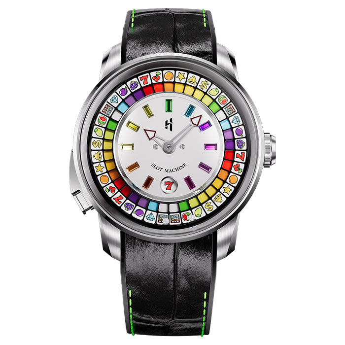 Casino Series Silver Slots Machine Limited Edition Automatic Watch