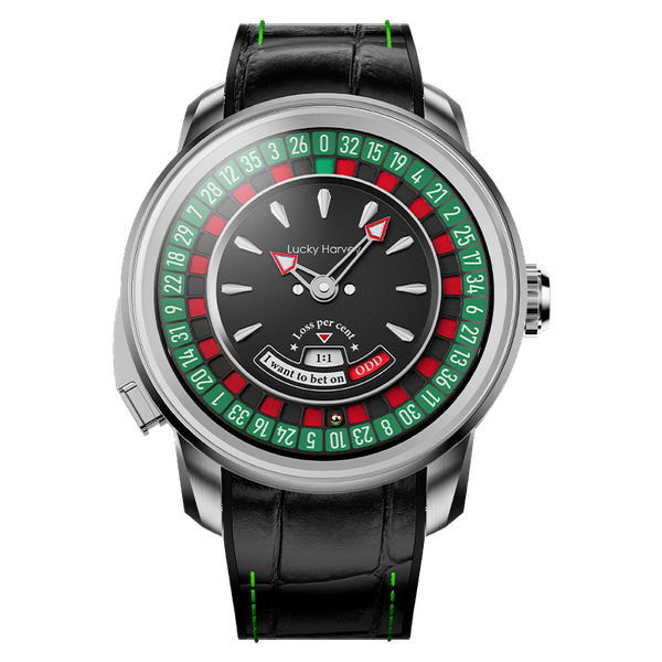 Casino Series Silver European Roulette Automatic Watch