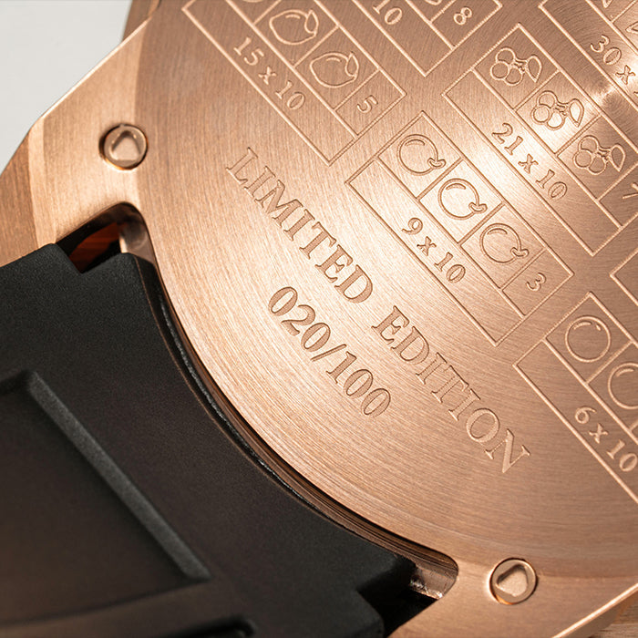 Casino Series Rose Gold Slots Machine Limited Edition Automatic Watch