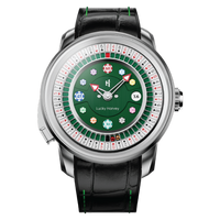 Casino Series Silver Poker Roulette Automatic Watch