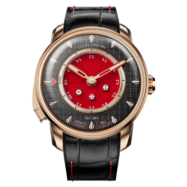 Casino Series Red Rose Gold Sic Bo Automatic Watch
