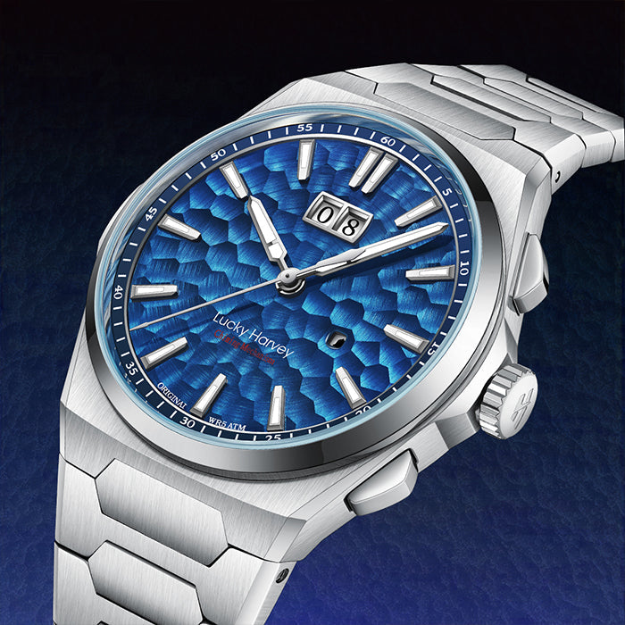 Sound Of Nature Big Date Ocean Blue Hammer Chiming Limited Edition Automatic Watch