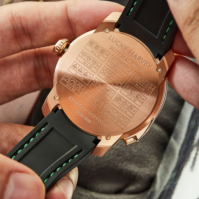 Casino Series Rose Gold Slots Machine Limited Edition Automatic Watch