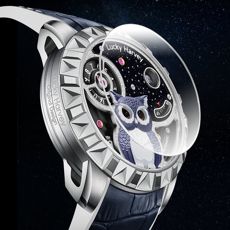 Fun Series Silver Owl Automatic Watch