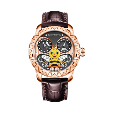 Fun Series Rose Gold Honey Bee Automatic Watch