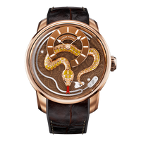 Craftmanship Series Rose Gold Enamel Chiming Snake Limited Edition Automatic Watch