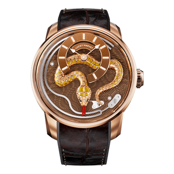 Craftmanship Series Rose Gold Enamel Chiming Snake Limited Edition Automatic Watch