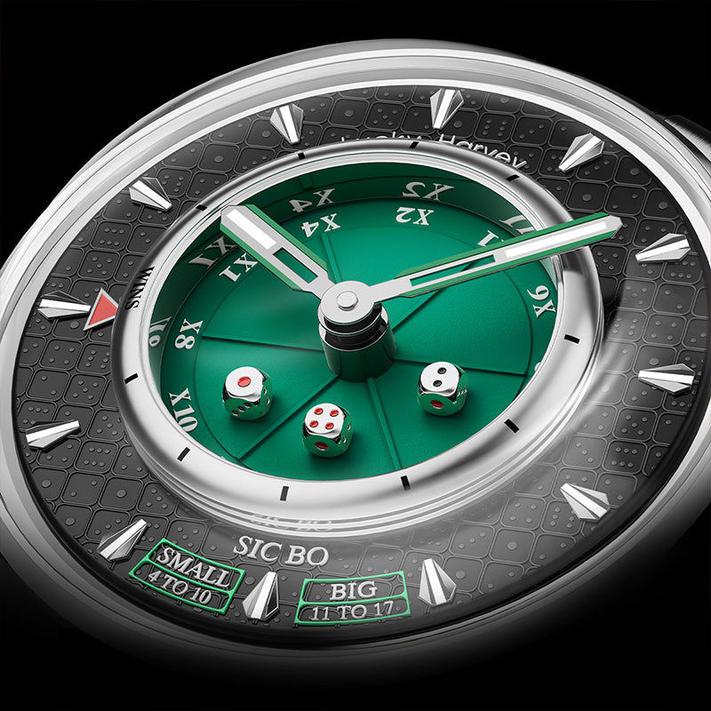 Casino Series Green Sic Bo Automatic Watch