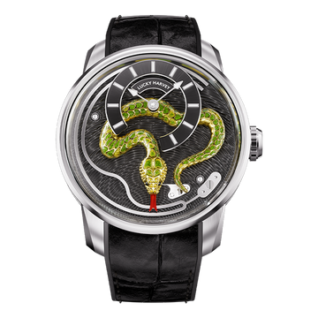 Craftmanship Series Silver Enamel Chiming Snake Limited Edition Automatic Watch