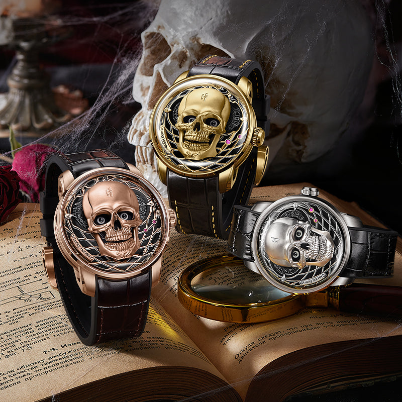 Craftmanship Series Rose Gold Skull Limited edition Automatic Watch