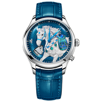 Craftmanship Series Blue Titanium Chiming Horse Limited Edition Automatic Watch