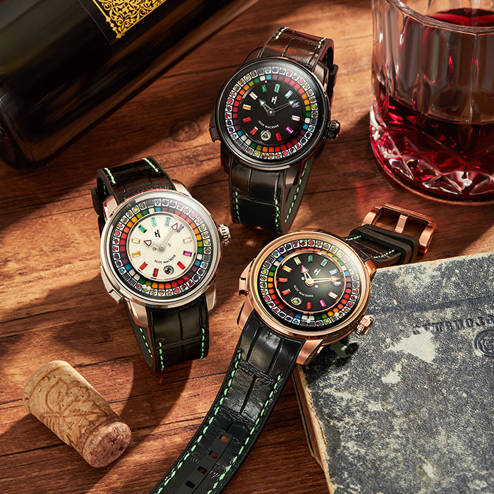 Casino Series Black Slots Machine Limited Edition Automatic Watch