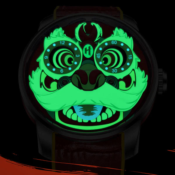 Fun Series Green Lion Dance Automatic Watch