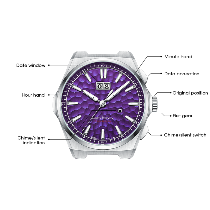 Sound Of Nature Big Date Purple Hammer Chiming Limited Edition Automatic Watch