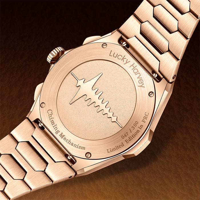 Sound Of Nature Big Date Rose Gold Hammer Chiming Limited Edition Automatic Watch