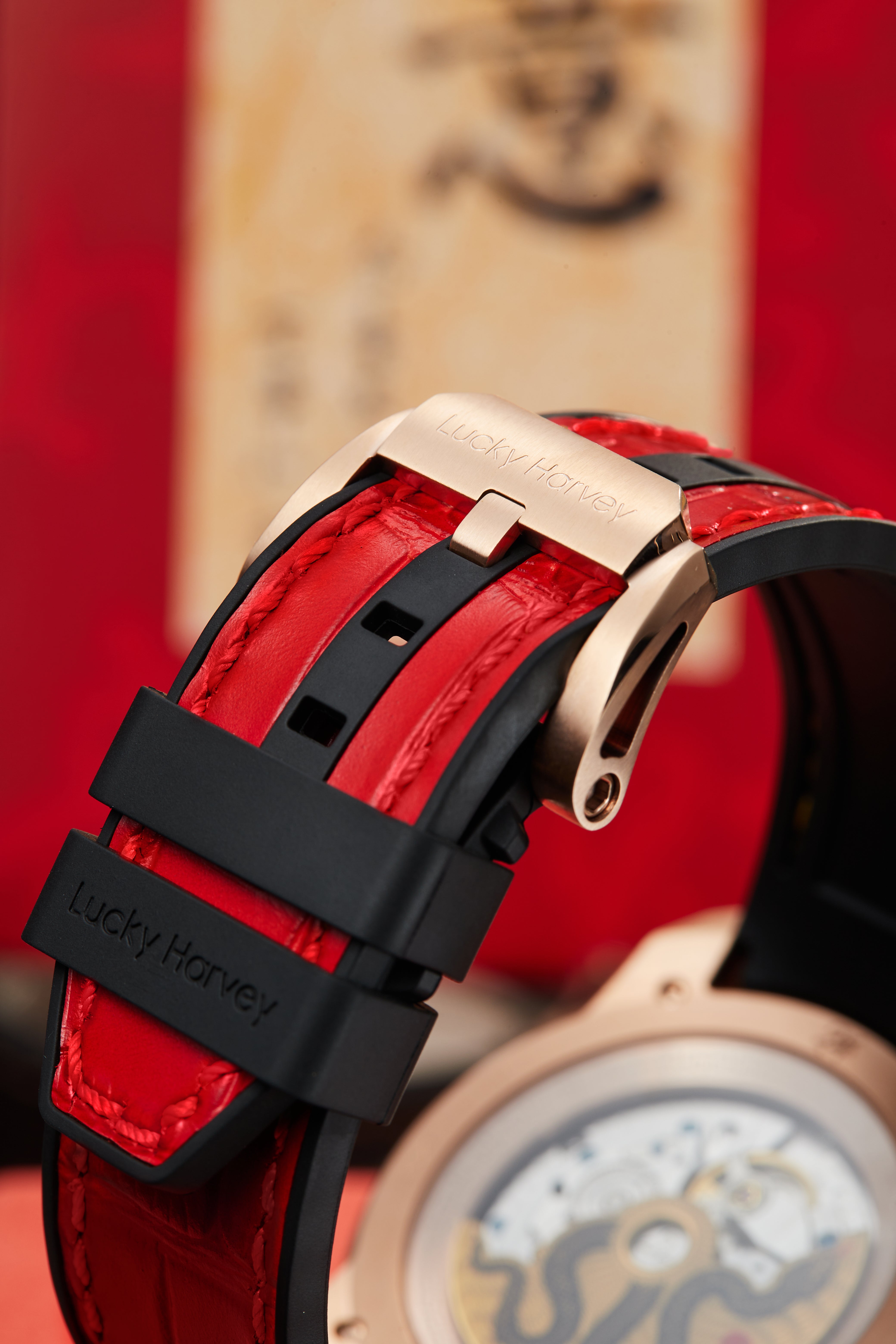 Craftmanship Series Red Enamel Chiming Snake Limited Edition Automatic Watch