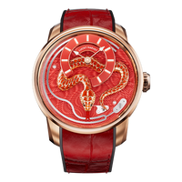 Craftmanship Series Red Enamel Chiming Snake Limited Edition Automatic Watch