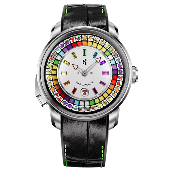 Casino Series Silver Slots Machine Limited Edition Automatic Watch